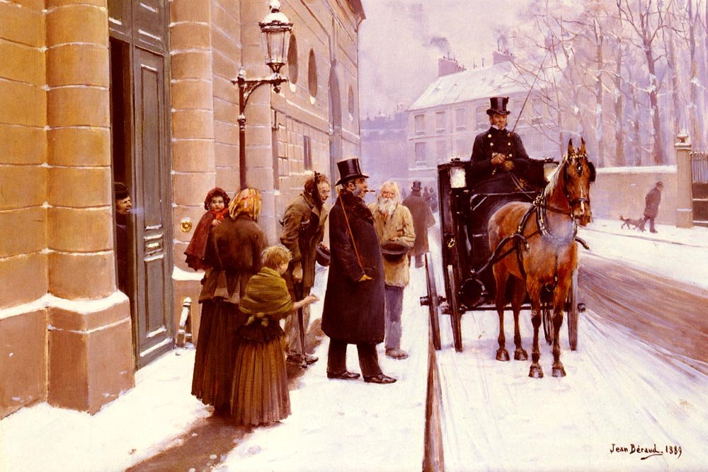 Udgangen af ​​Bourgeoisn af Jean Beraud