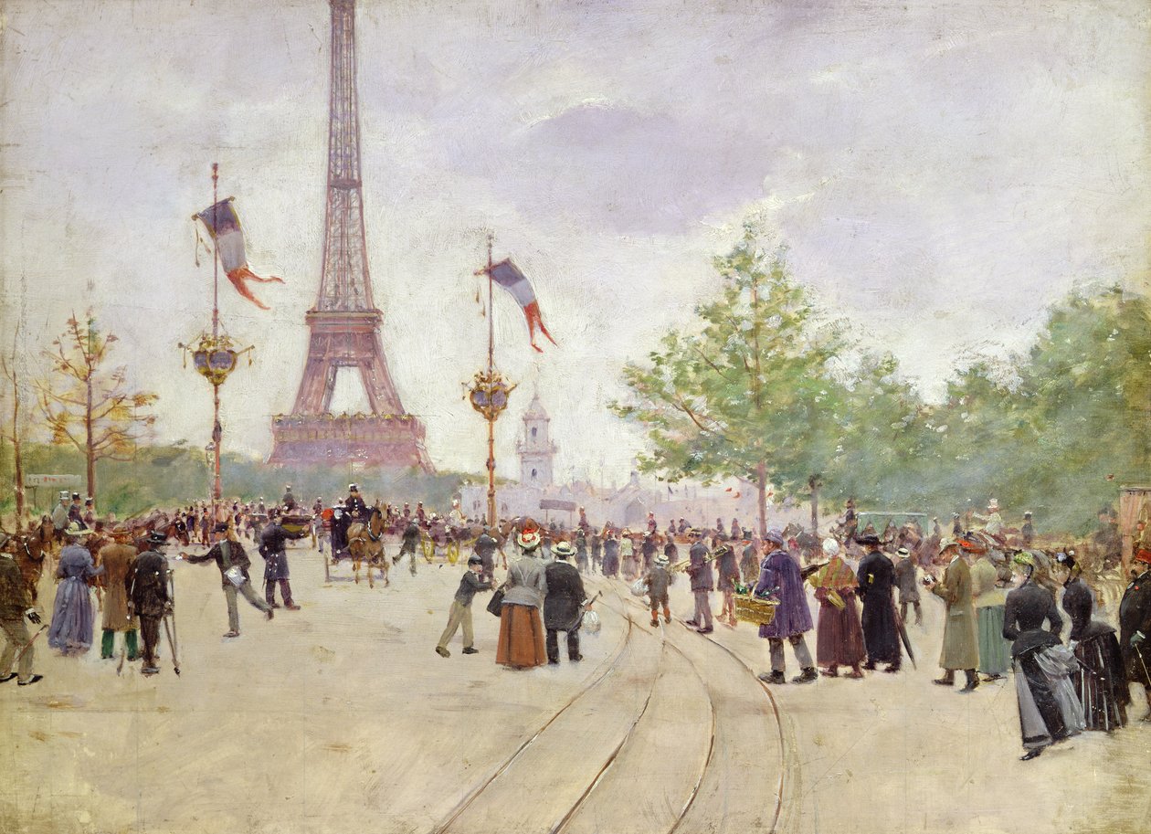 Indgang til Exposition Universelle, 1889 af Jean Beraud