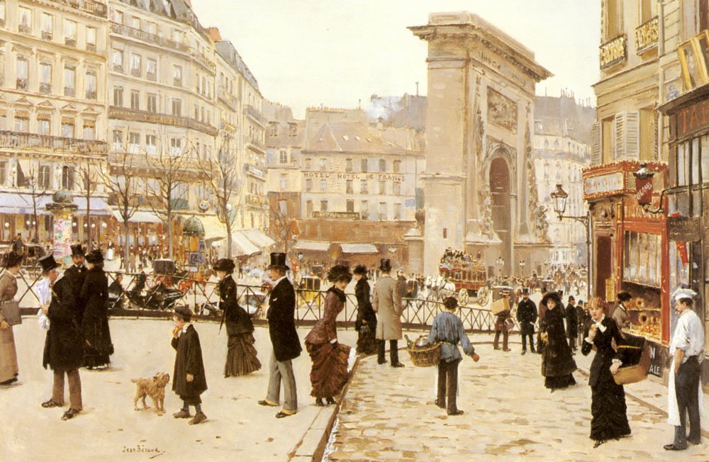 Boulevard St. Denis, Paris af Jean Beraud