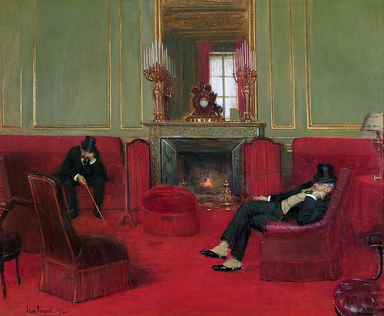 Klubben, 1911 af Jean Beraud