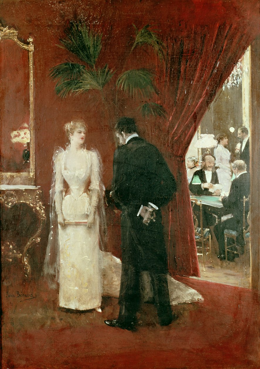 Den private samtale, 1904 af Jean Beraud
