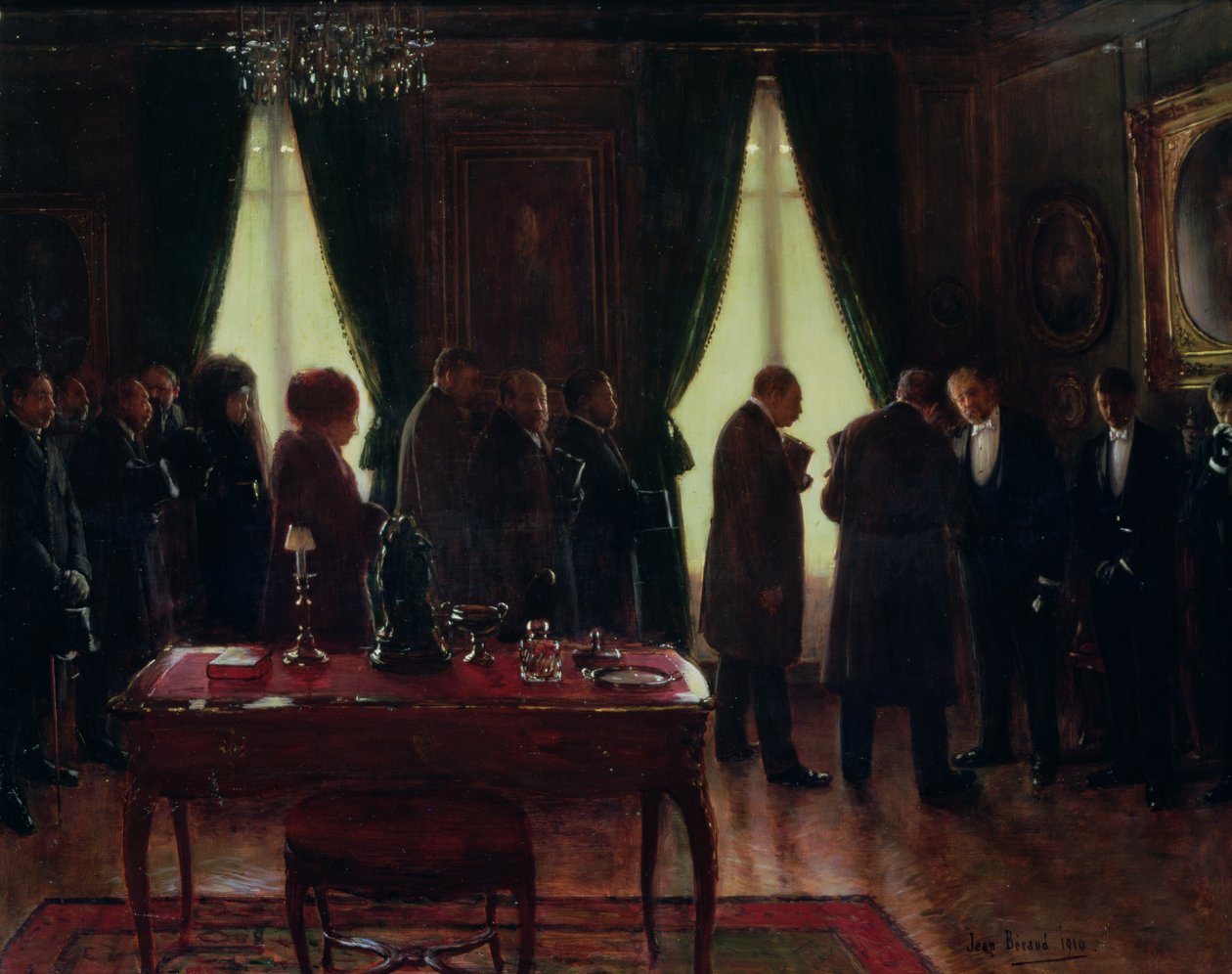 Enkemanden, 1910 af Jean Beraud