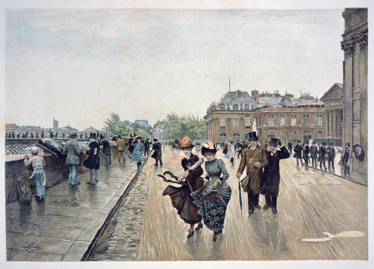 En kuling af vind, ca. 1889 af Jean Beraud