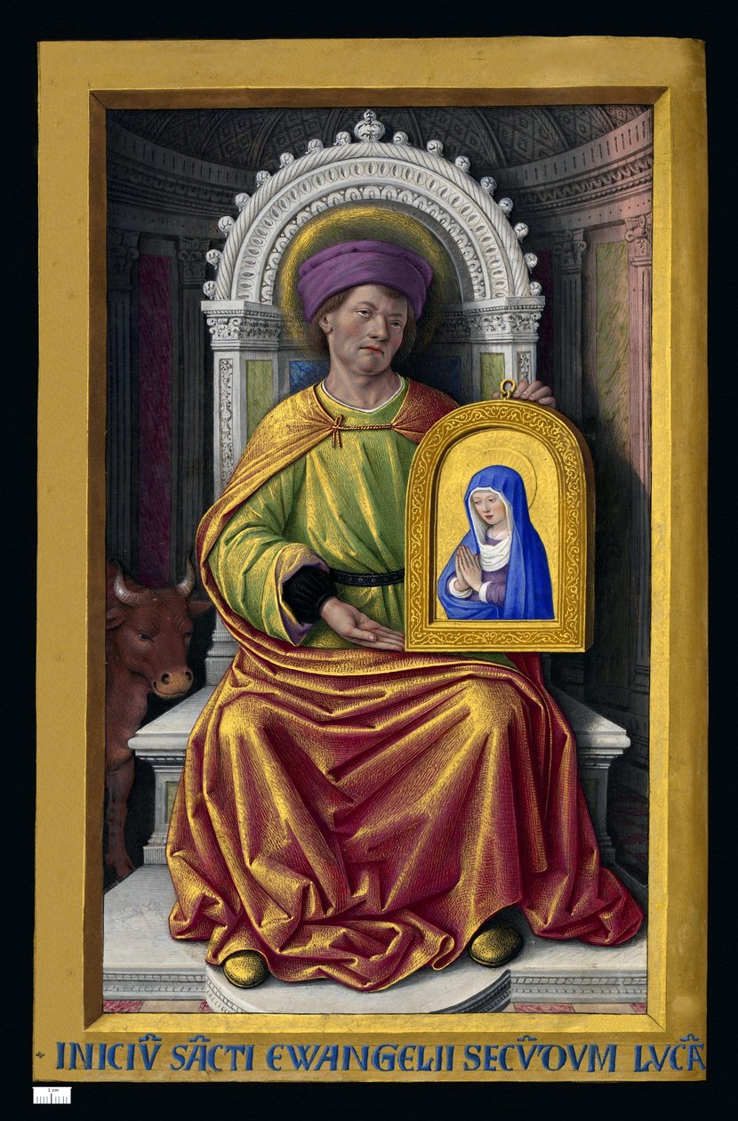 Evangelisten Luke af Jean Bourdichon