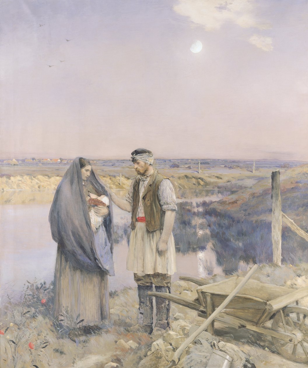 Dagens ende, 1888 af Jean Charles Cazin