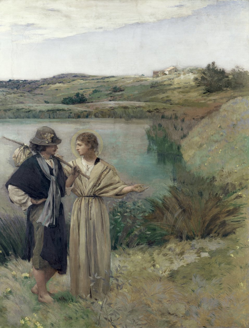Tobias og ærkeenglen Rafael af Jean Charles Cazin