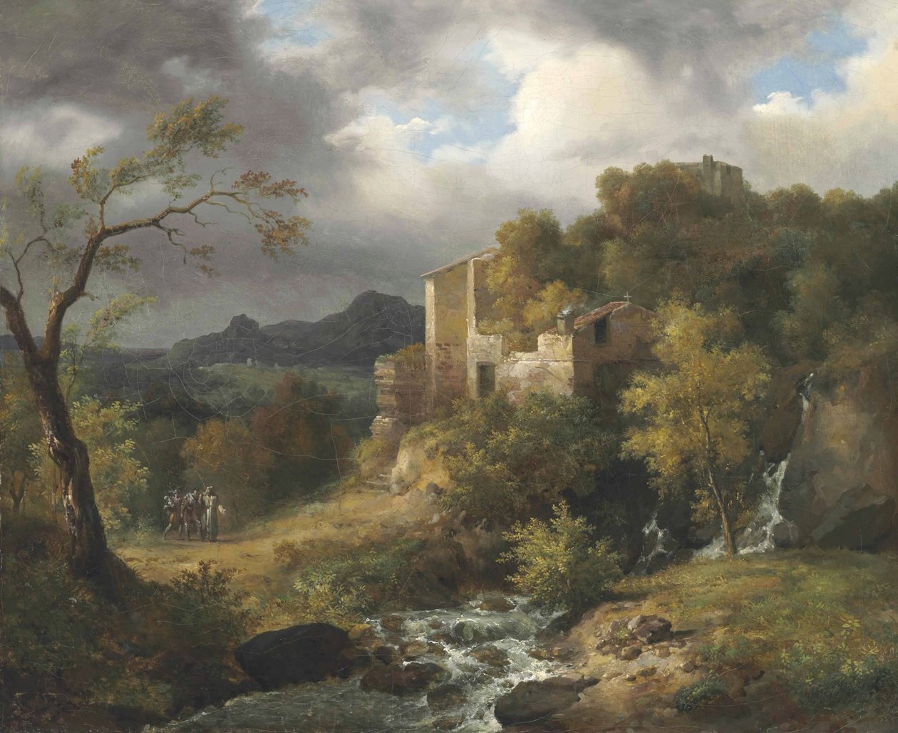 Landskab med ruiner af Jean Charles Joseph Rémond