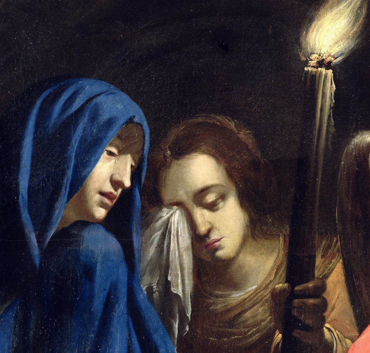 The Lamentation of Christ, 1636 (detalje af 39317) af Jean Daret