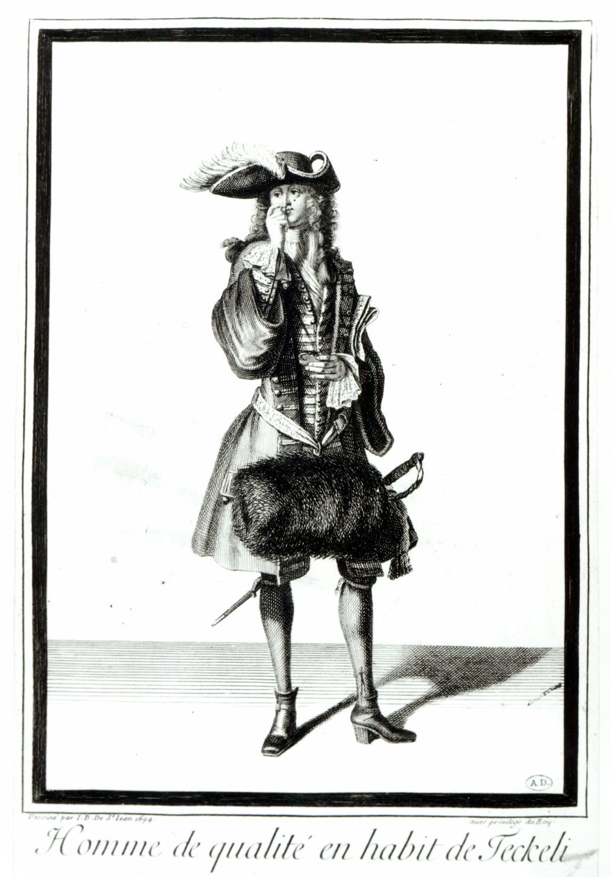 En adelsmand i Teckeli-kjole, 1694 af Jean Dieu de Saint Jean