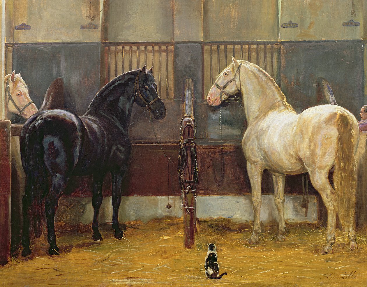 Creams and Blacks på Buckingham Palace Mews af Jean Edouard Lacretelle