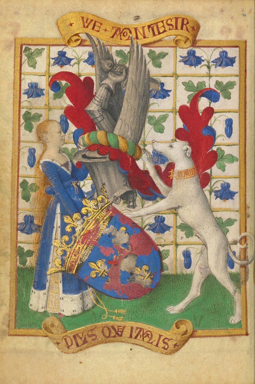 Våpenskab af en kvinde og en mynde af Jean Fouquet