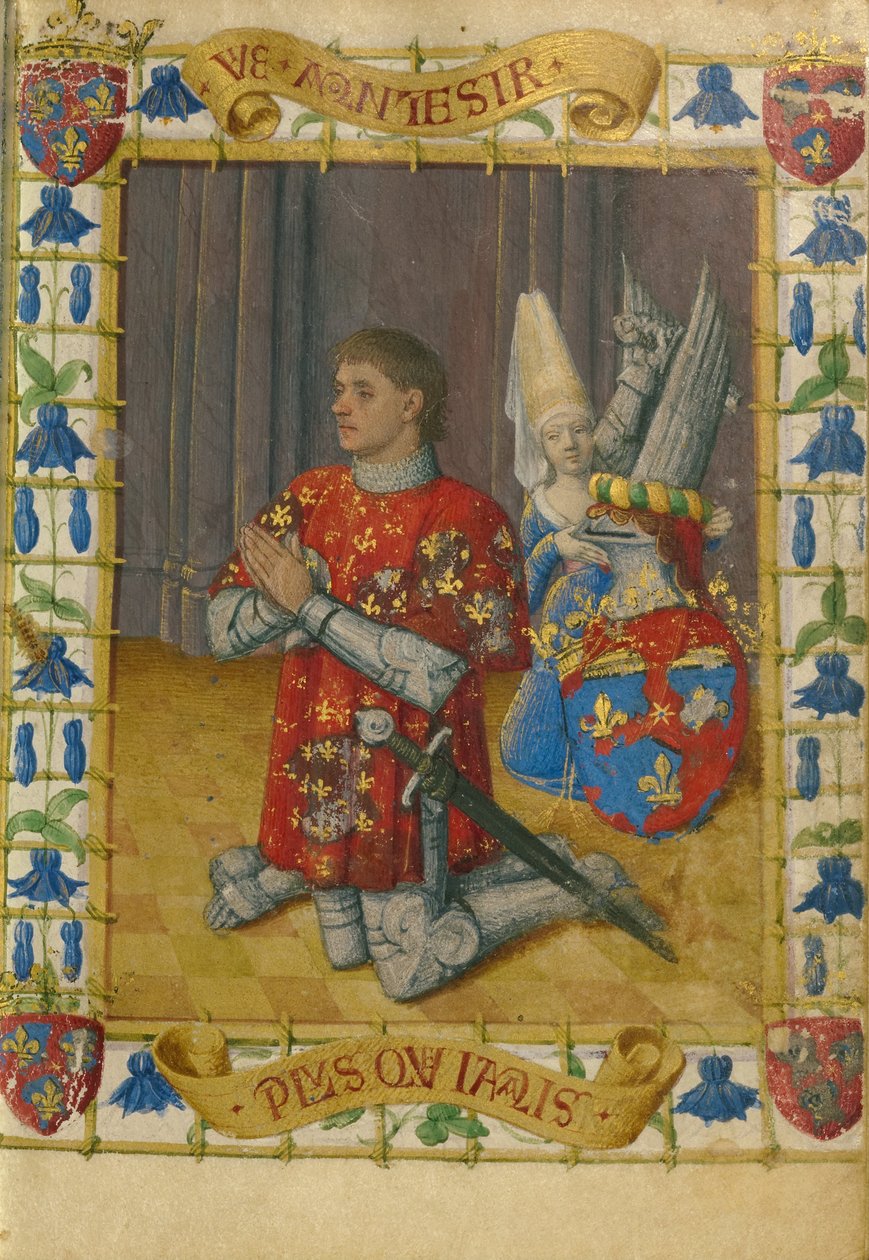 Simon de Varie Knælende i bøn af Jean Fouquet