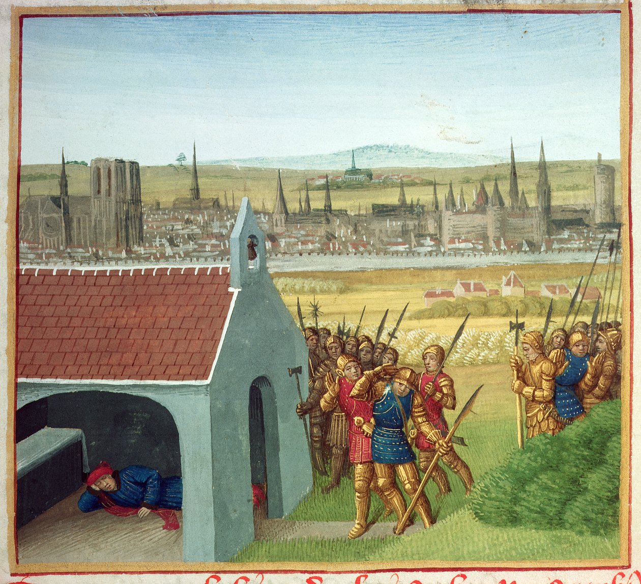 Fr 6465 fol. 57 Kong Clothar II (584-629) kan ikke bringe sin søn Dagobert I (605-39) tilbage til Paris fra 