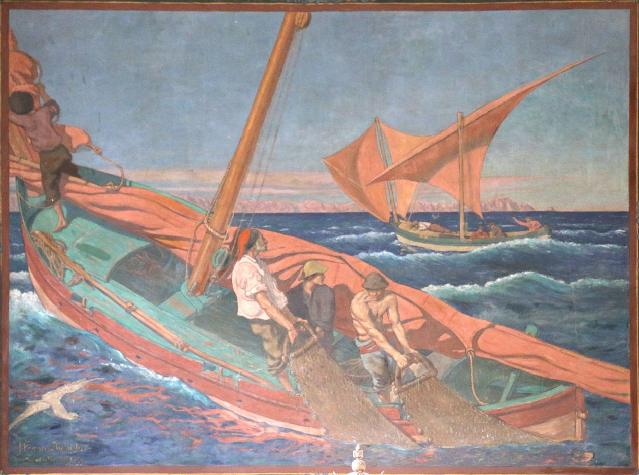 Gangui fiskeri af Jean Francis Auburtin