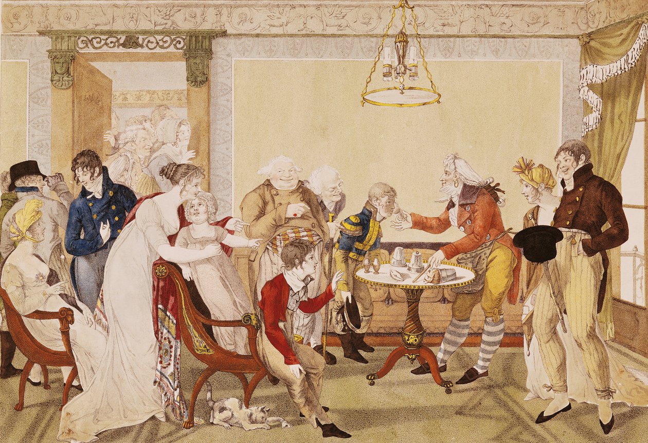 The Conjuror, graveret af Louis Charles Ruotte, ca. 1807 af Jean Francois Bosio
