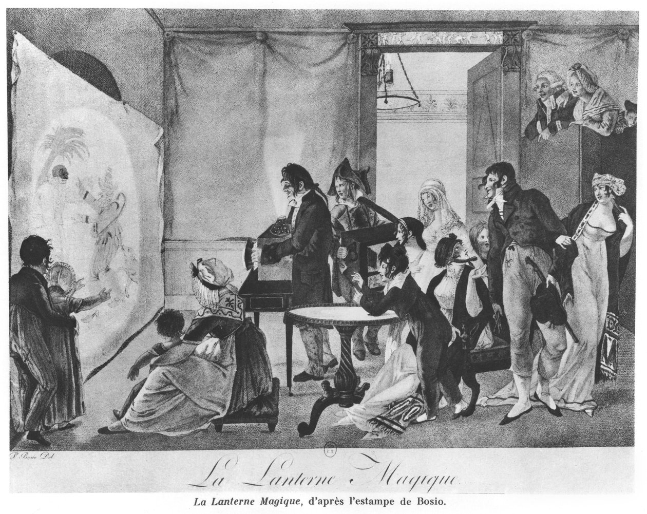 Den magiske lanterne, 1798 af Jean Francois Bosio