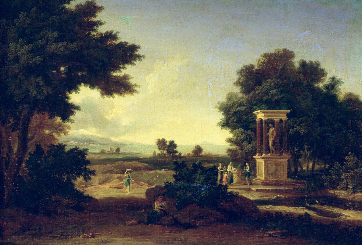 Idyllisk Landskab af Jean Francois I Millet