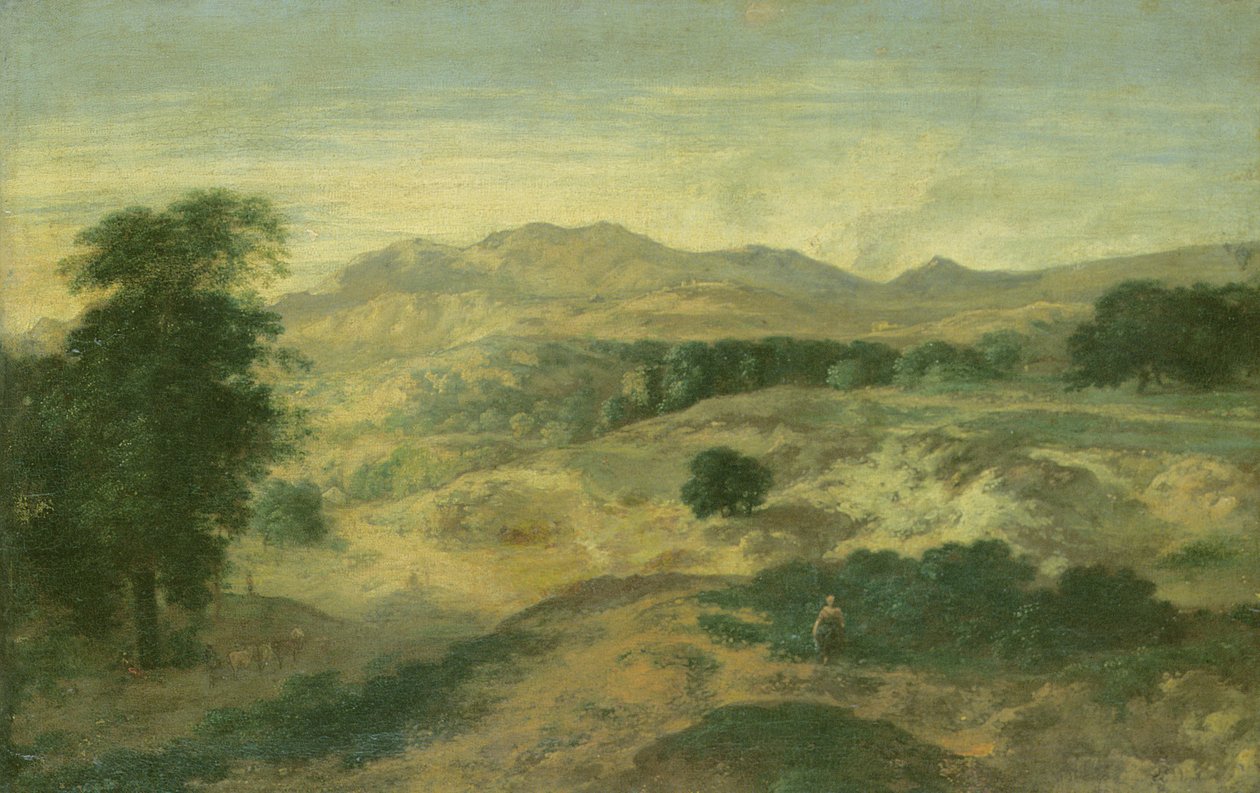 Landskab af Jean Francois I Millet