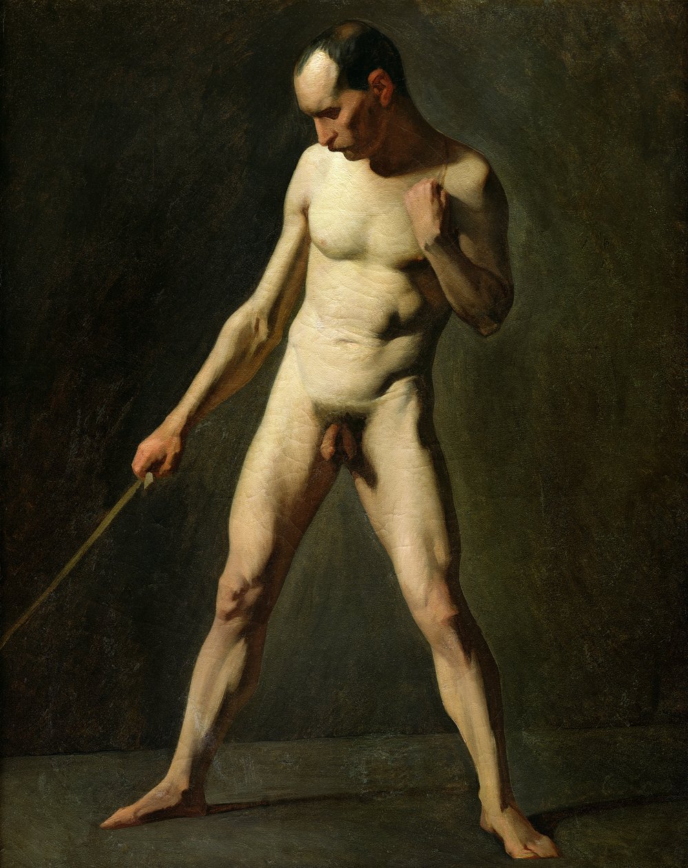 Nøgenstudie af Jean Francois Millet