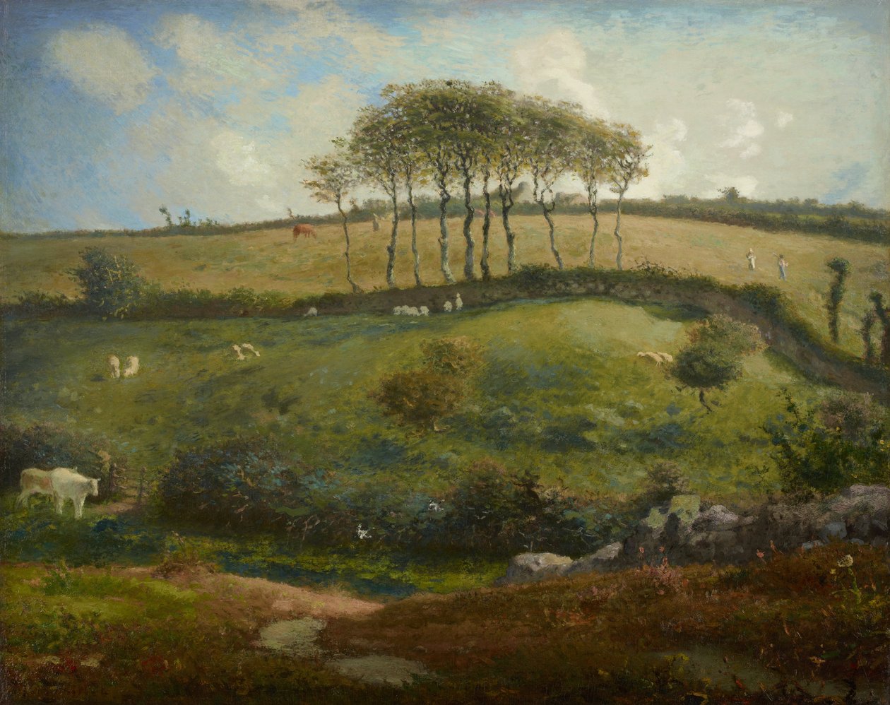 Græsgang nær Cherbourg (Normandiet) af Jean Francois Millet