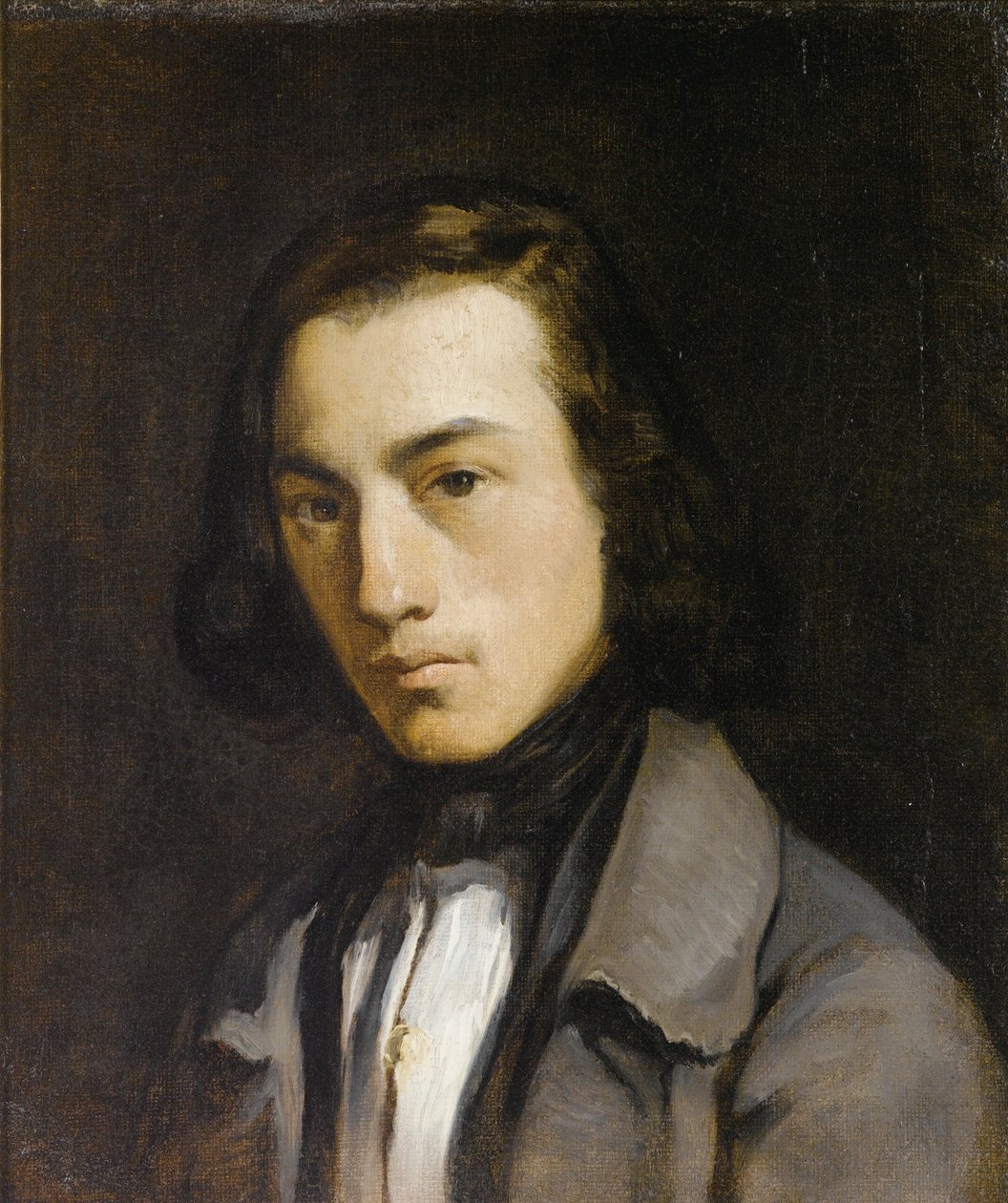 Ung mand portræt af Jean Francois Millet
