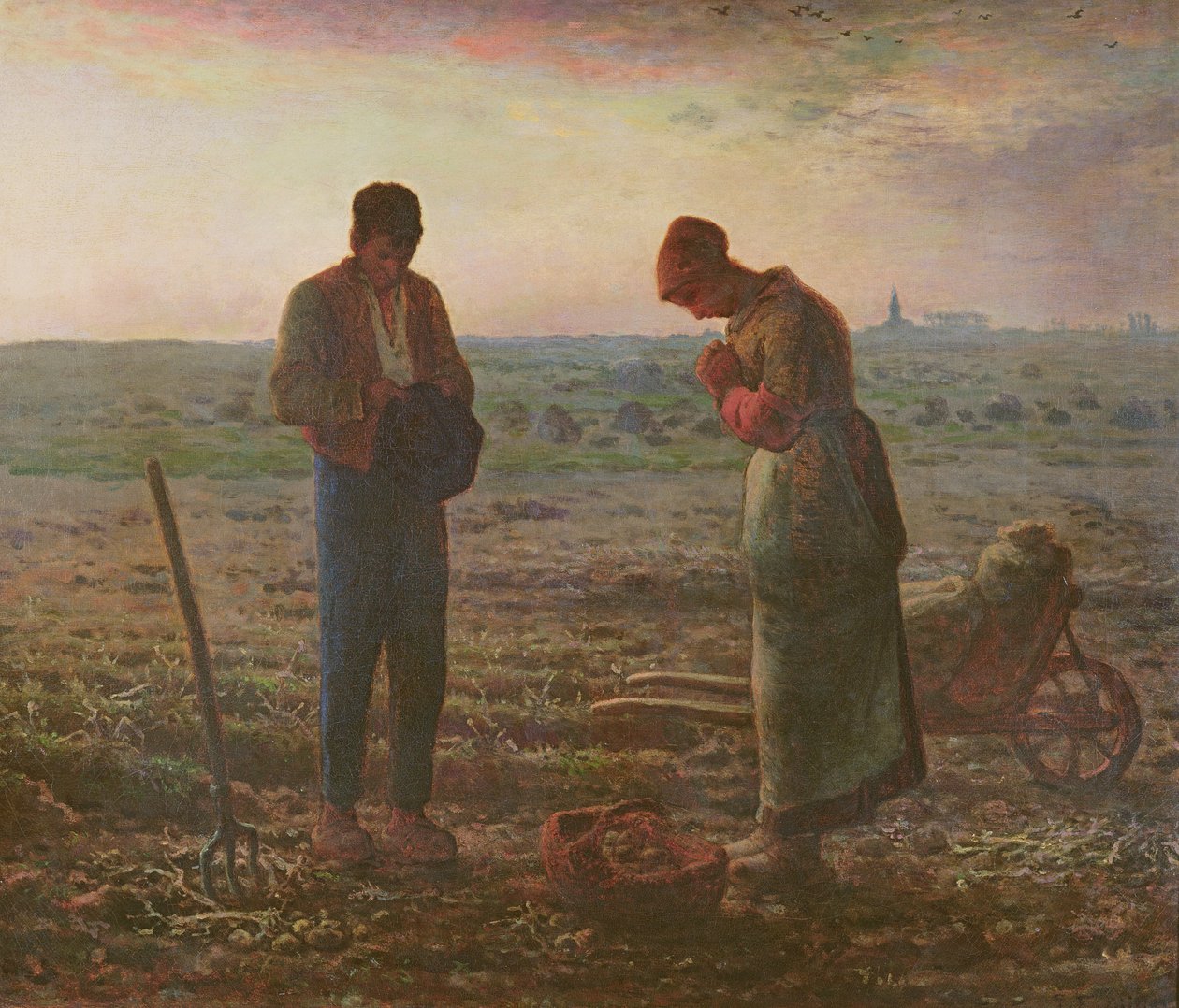 Angelus, 1857-59 af Jean Francois Millet