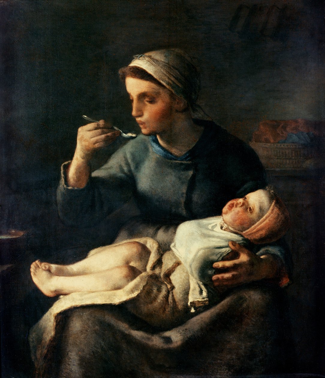 Babyens korn, 1867 af Jean Francois Millet