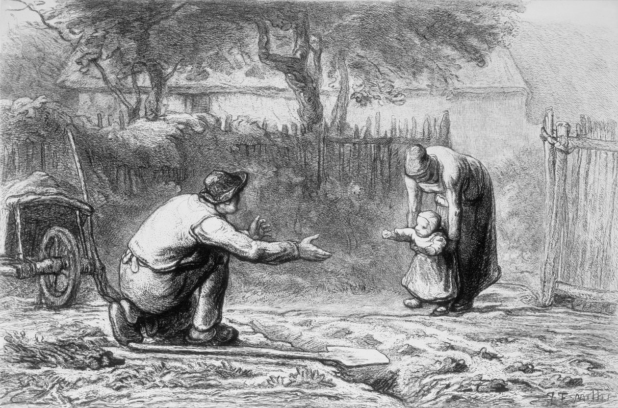 De første skridt af Jean Francois Millet