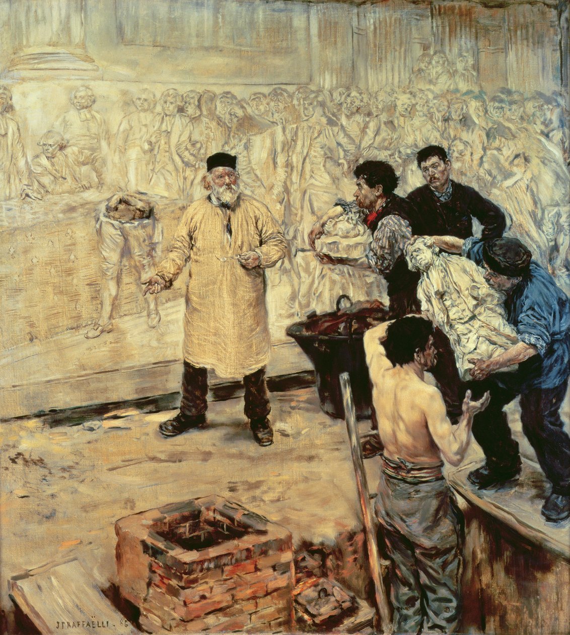 På støberiet, 1886 af Jean Francois Raffaelli