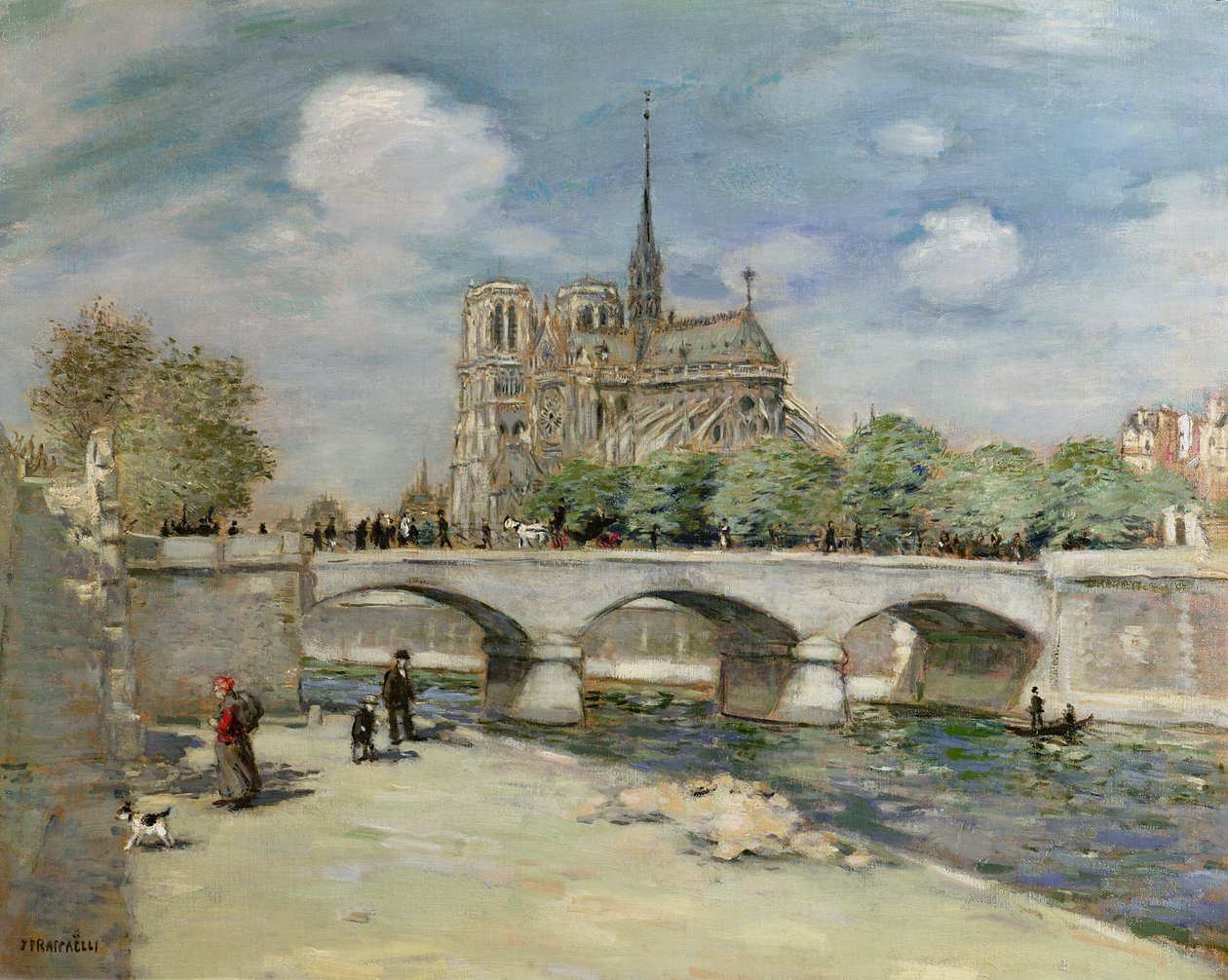 Notre Dame de Paris, ca. 1900 af Jean Francois Raffaelli