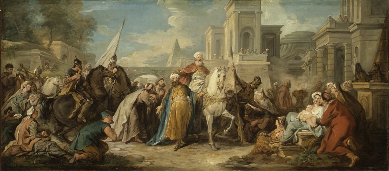 Mordokajs triumf af Jean François de Troy