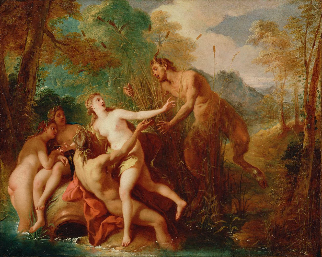 Pan og Syrinx af Jean François de Troy