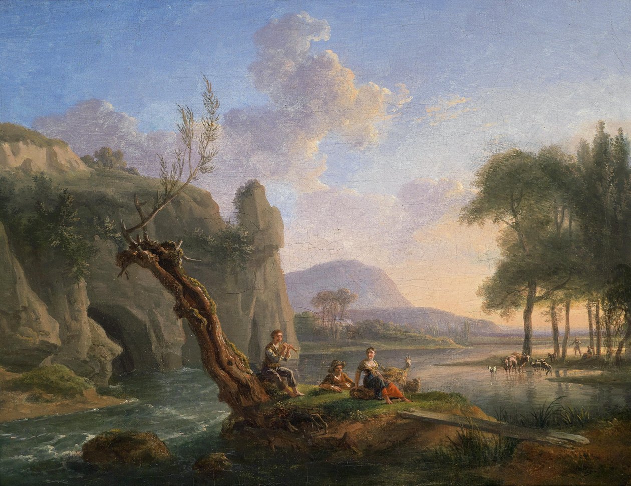 Hyrdeidyl ved floden af Jean François Duval