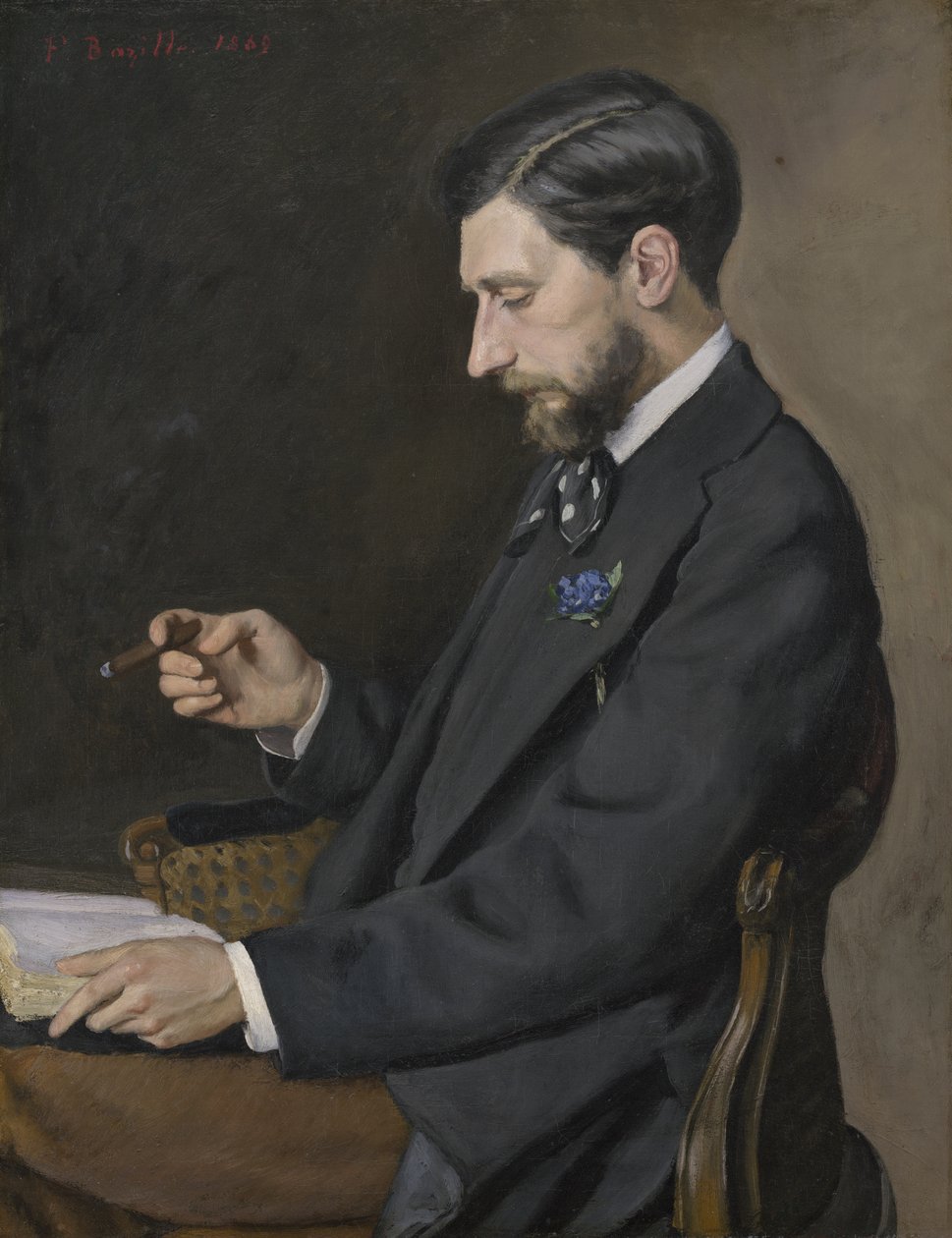 Edmond Maître, 1869 af Jean Frederic Bazille