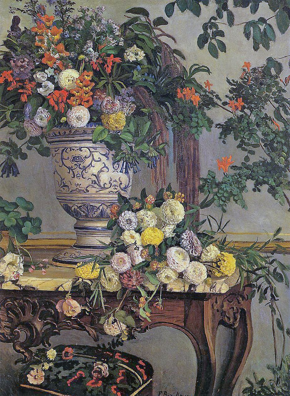 Blomster, 1868 af Jean Frederic Bazille