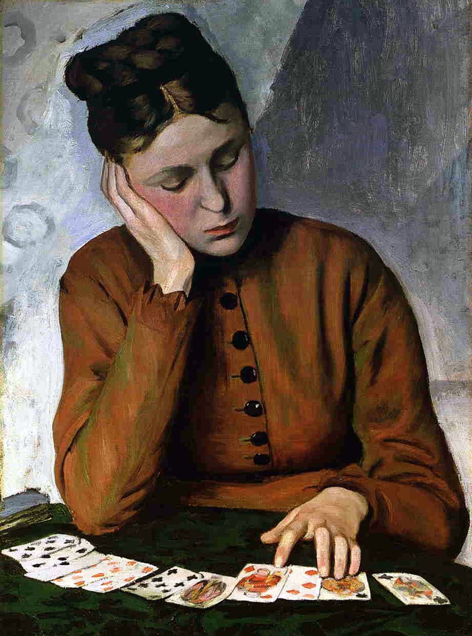 Spåkonen, 1869 af Jean Frederic Bazille