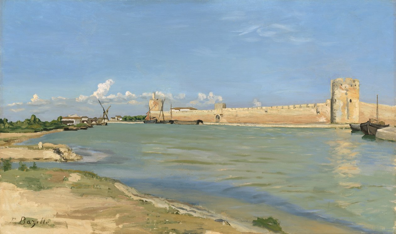 Voldene ved Aigues-Mortes, 1867 af Jean Frederic Bazille