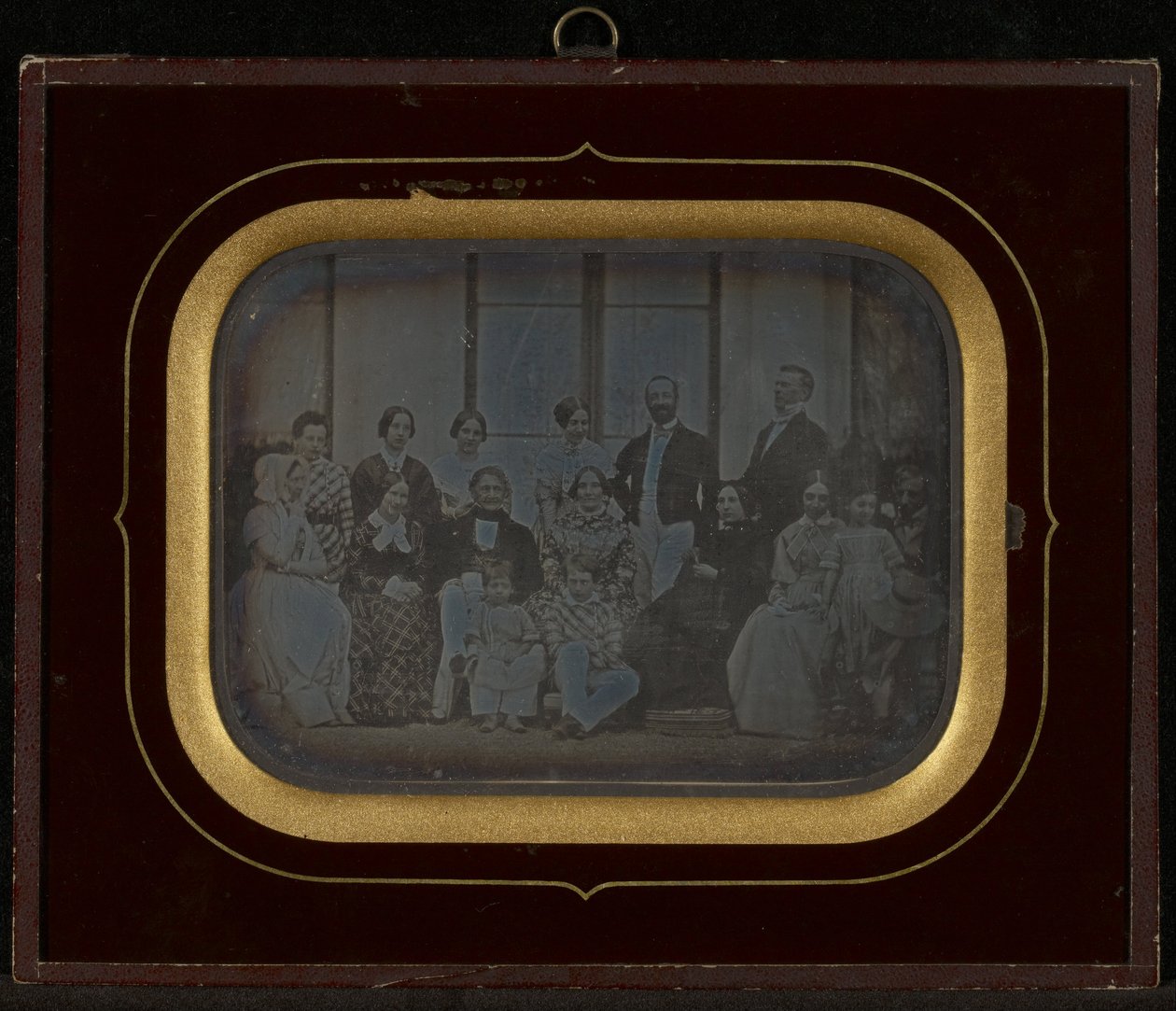 (Familiegruppeportræt af fjorten Eynard-Lullin-medlemmer) af Jean Gabriel Eynard