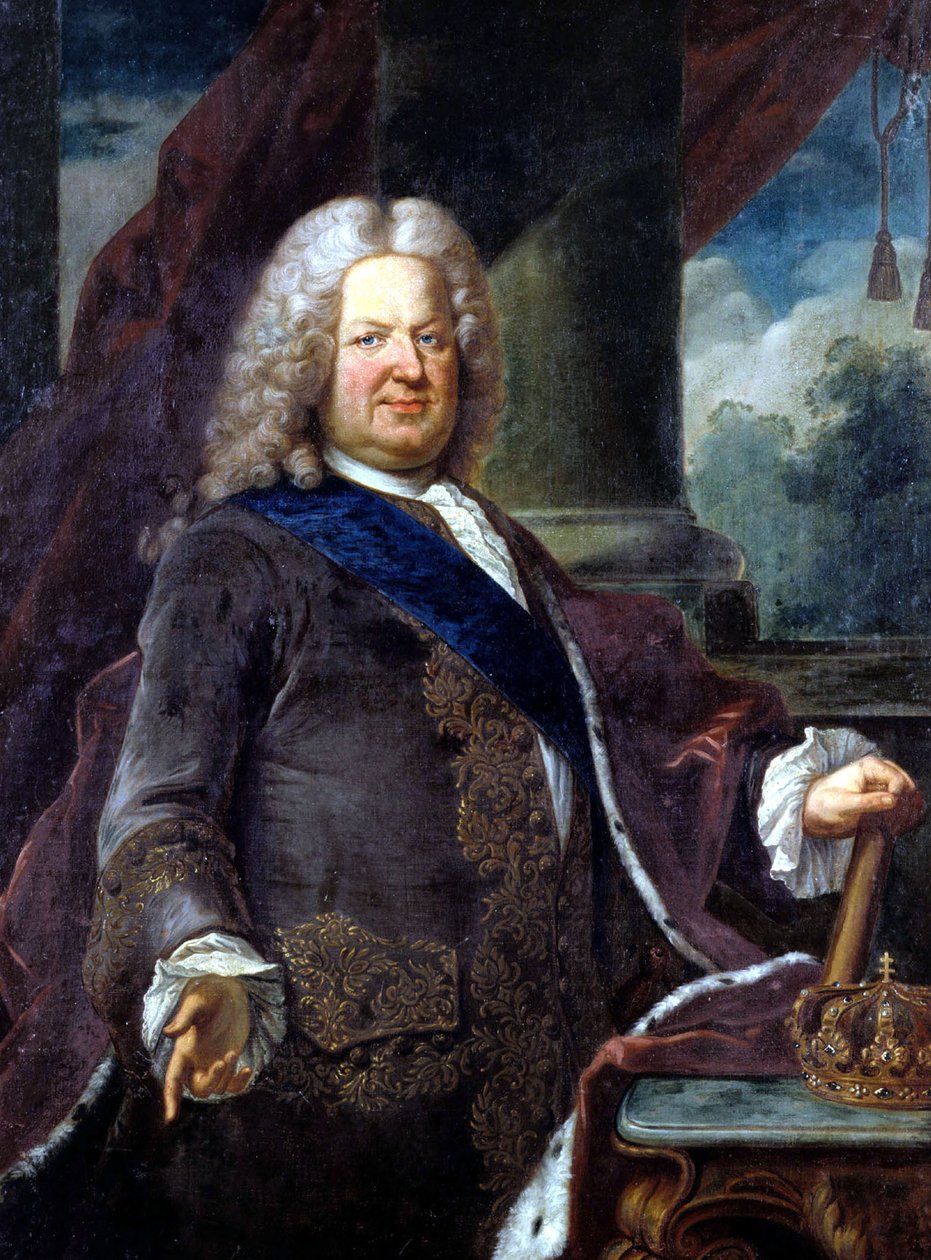 Stanislas Leszczynski, Polens konge olie på lærred af Jean Girardet