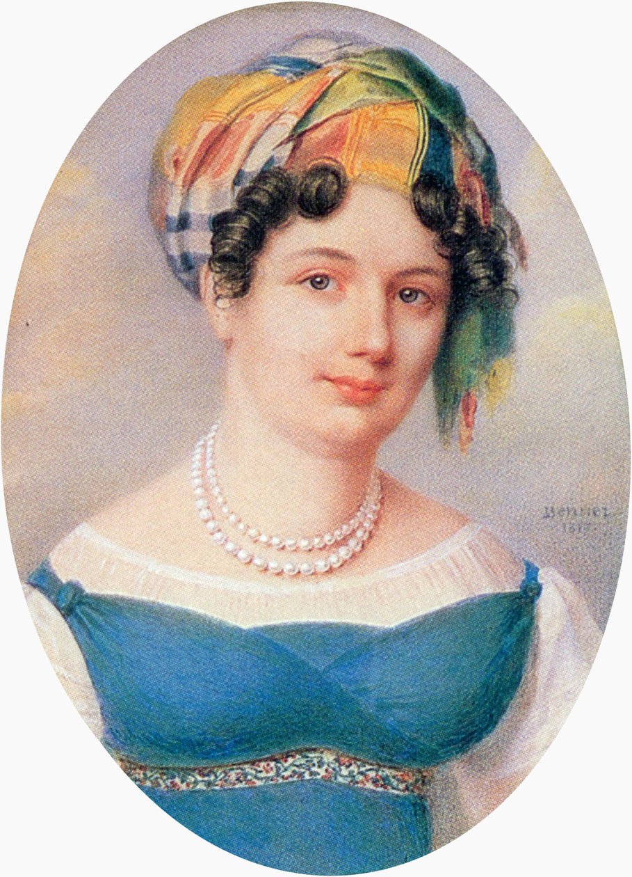 Ekaterina Karamzina af Jean Henri Benner