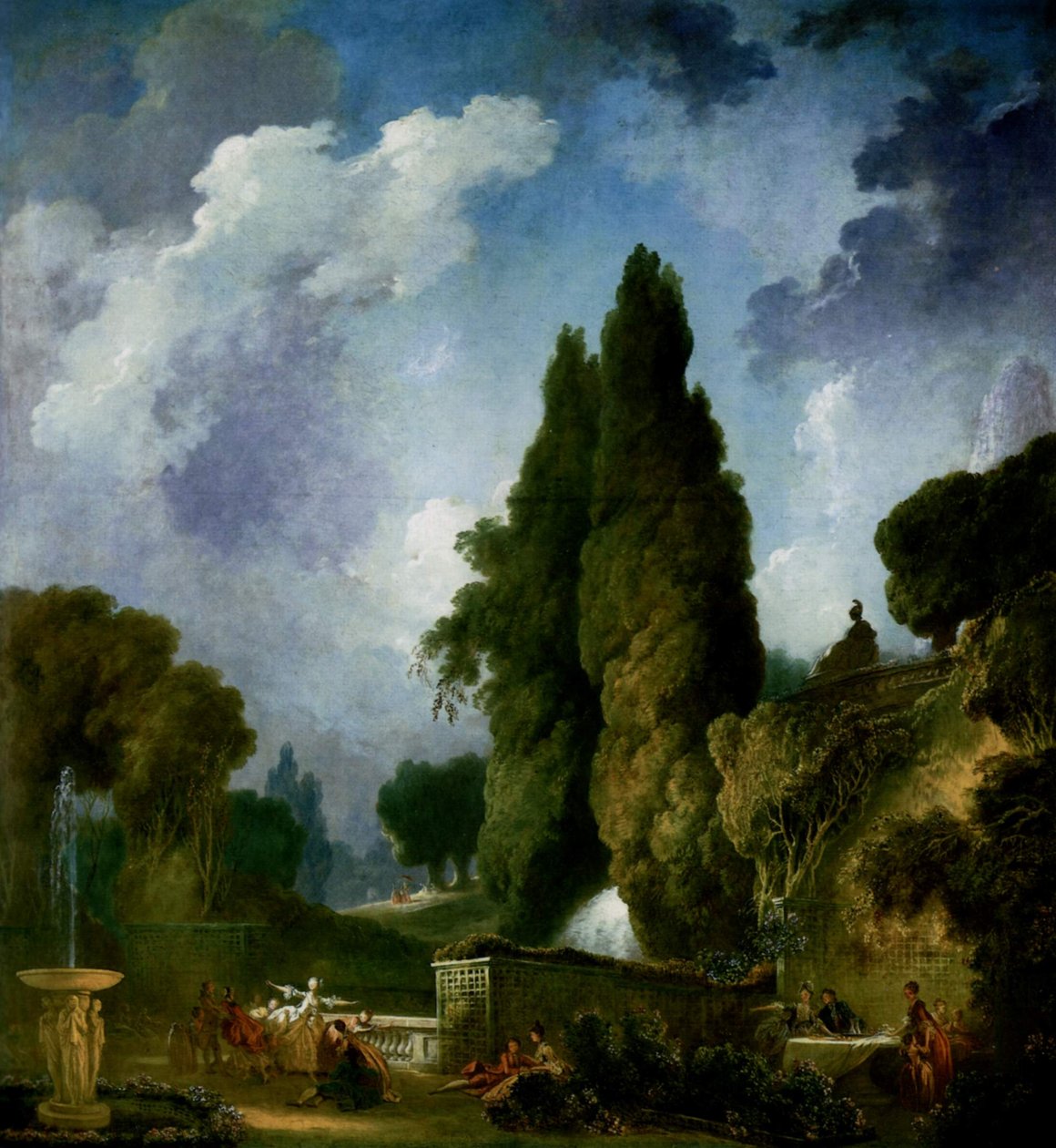 Blind Mans Bluff af Jean Honore Fragonard