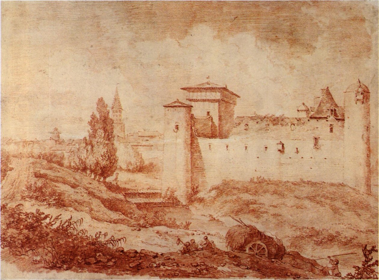 Slottet Nègrepelisse nær Montauban af Jean Honore Fragonard