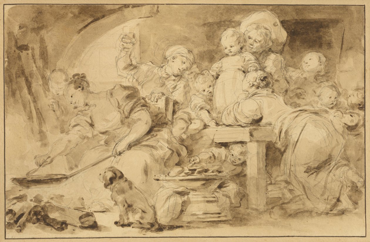 Pandekagemaskinen af Jean Honore Fragonard