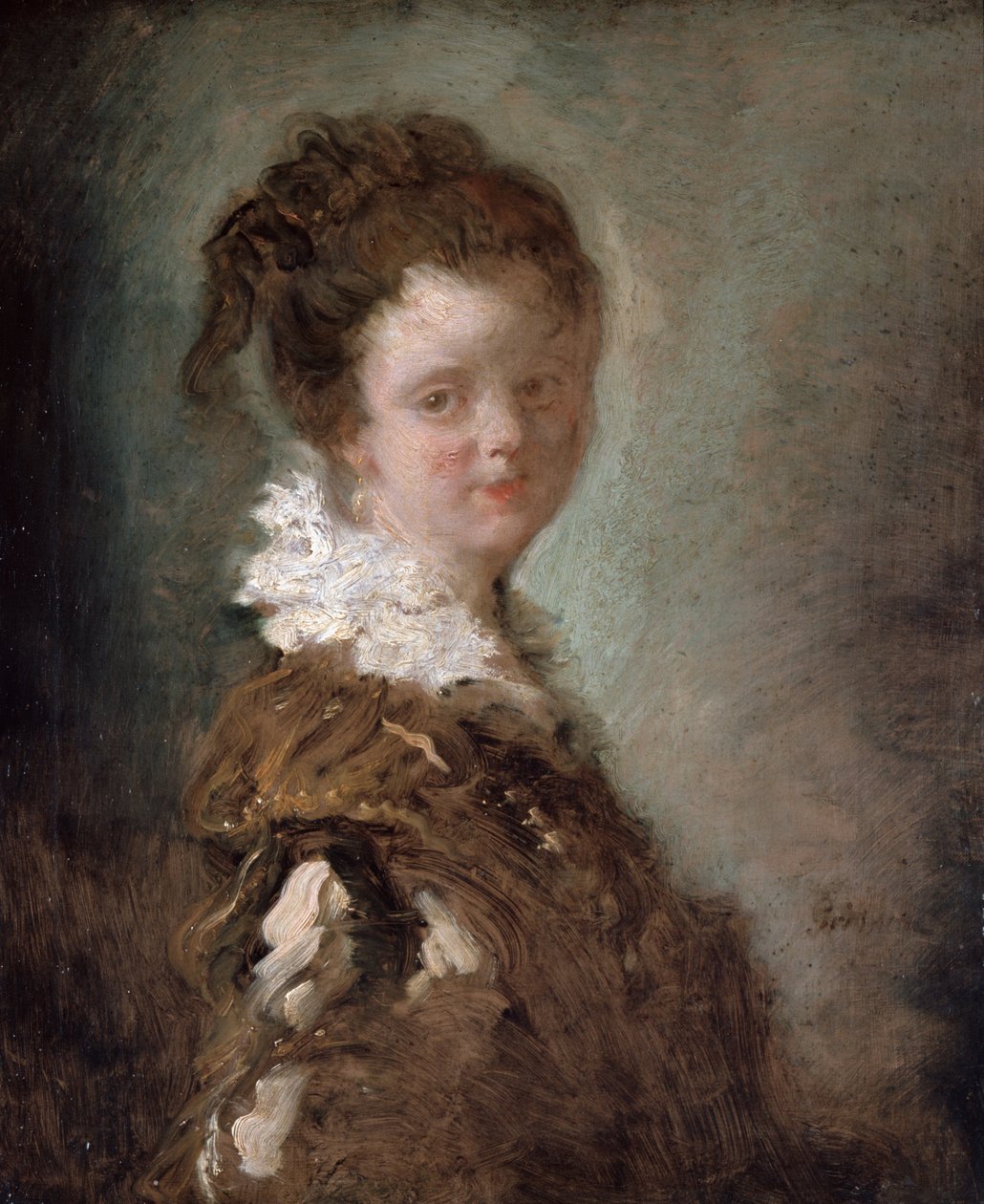 Ung kvinde af Jean Honore Fragonard