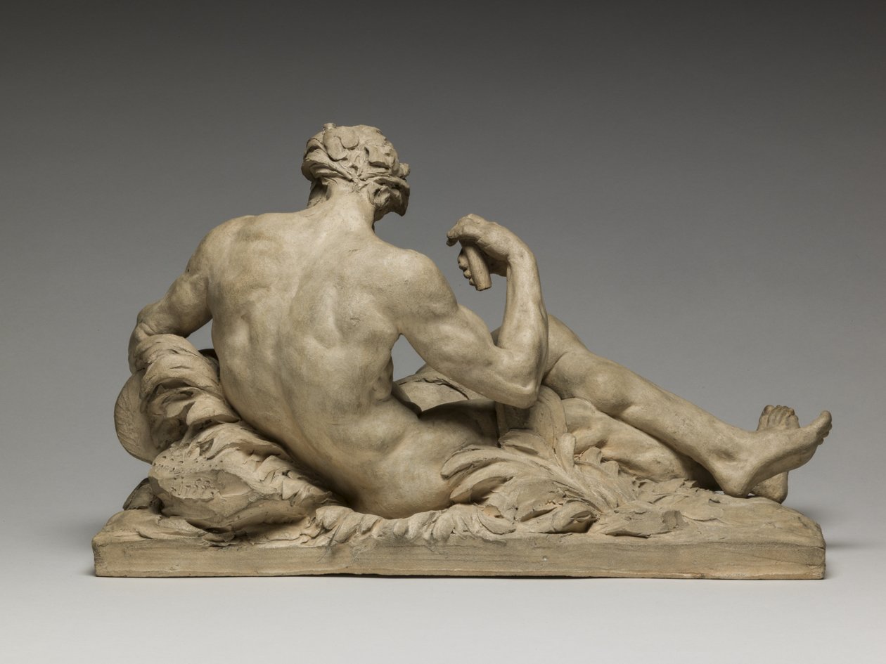 River God, 1755 (terracotta) af Jean Jacques Caffieri