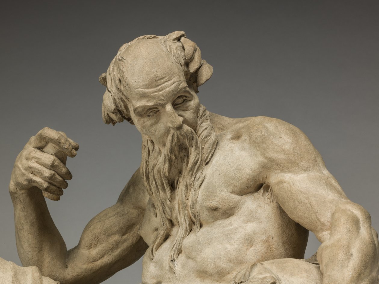 River God, 1755 (terracotta) af Jean Jacques Caffieri