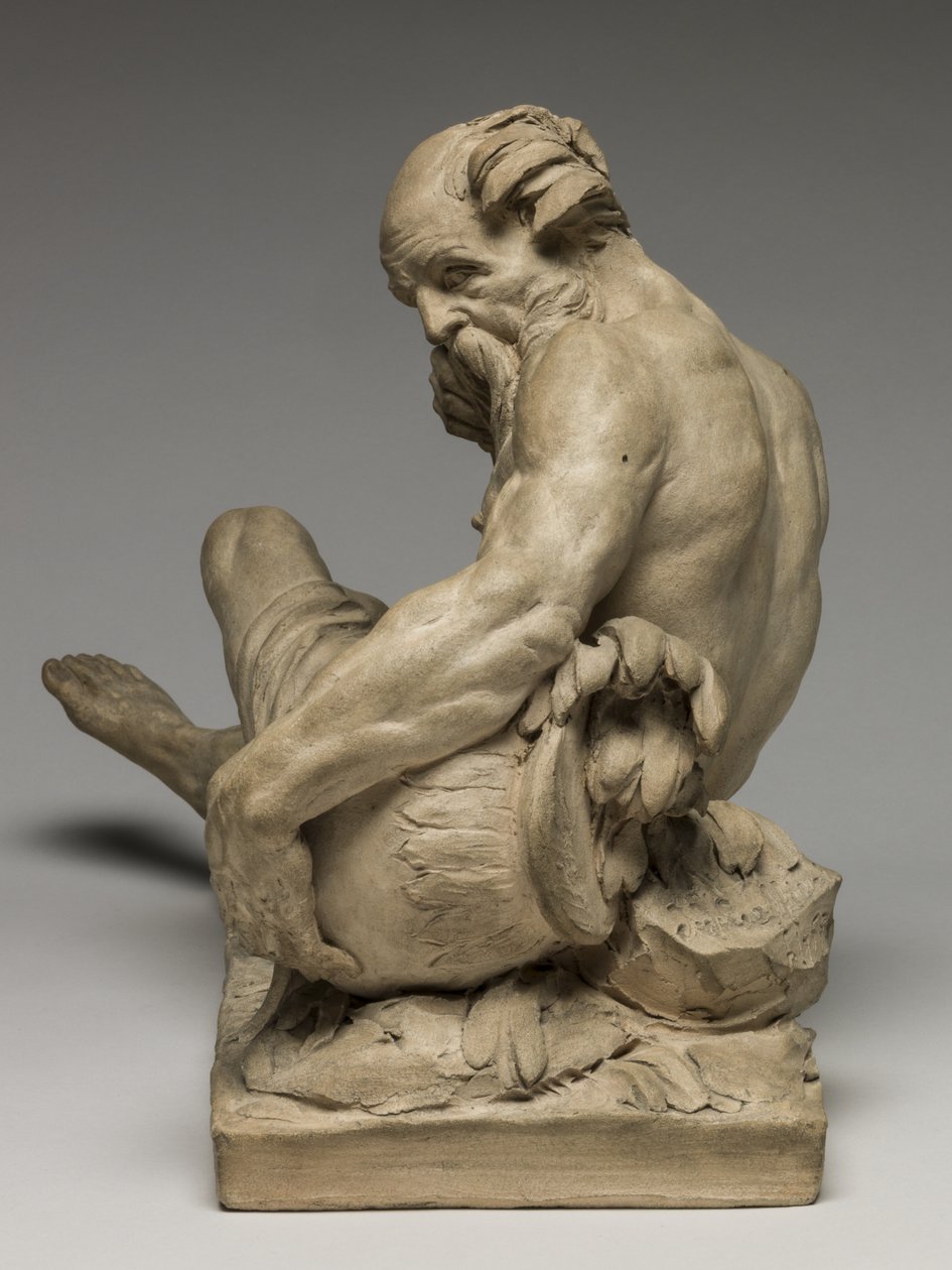 River God, 1755 (terracotta) af Jean Jacques Caffieri