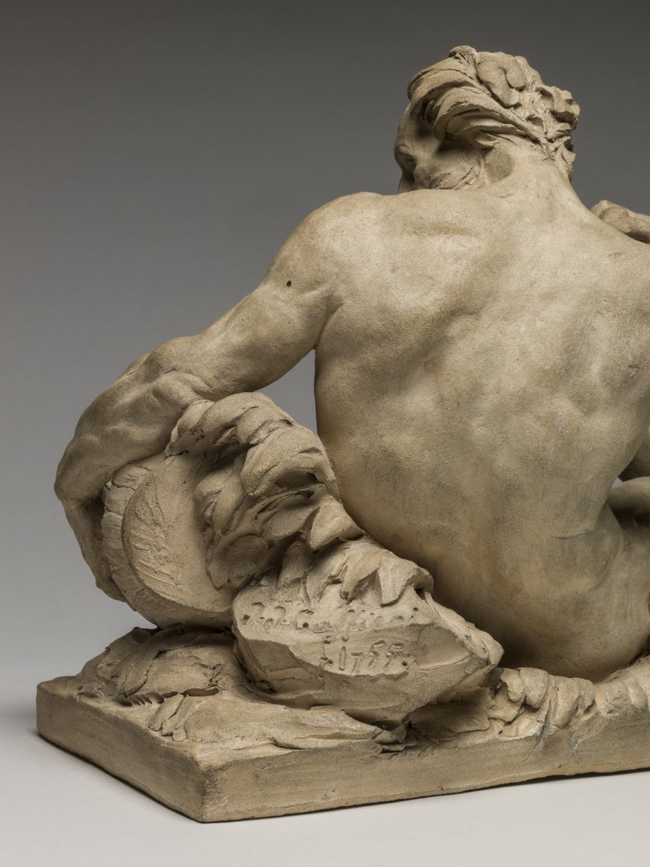 River God, 1755 (terracotta) af Jean Jacques Caffieri