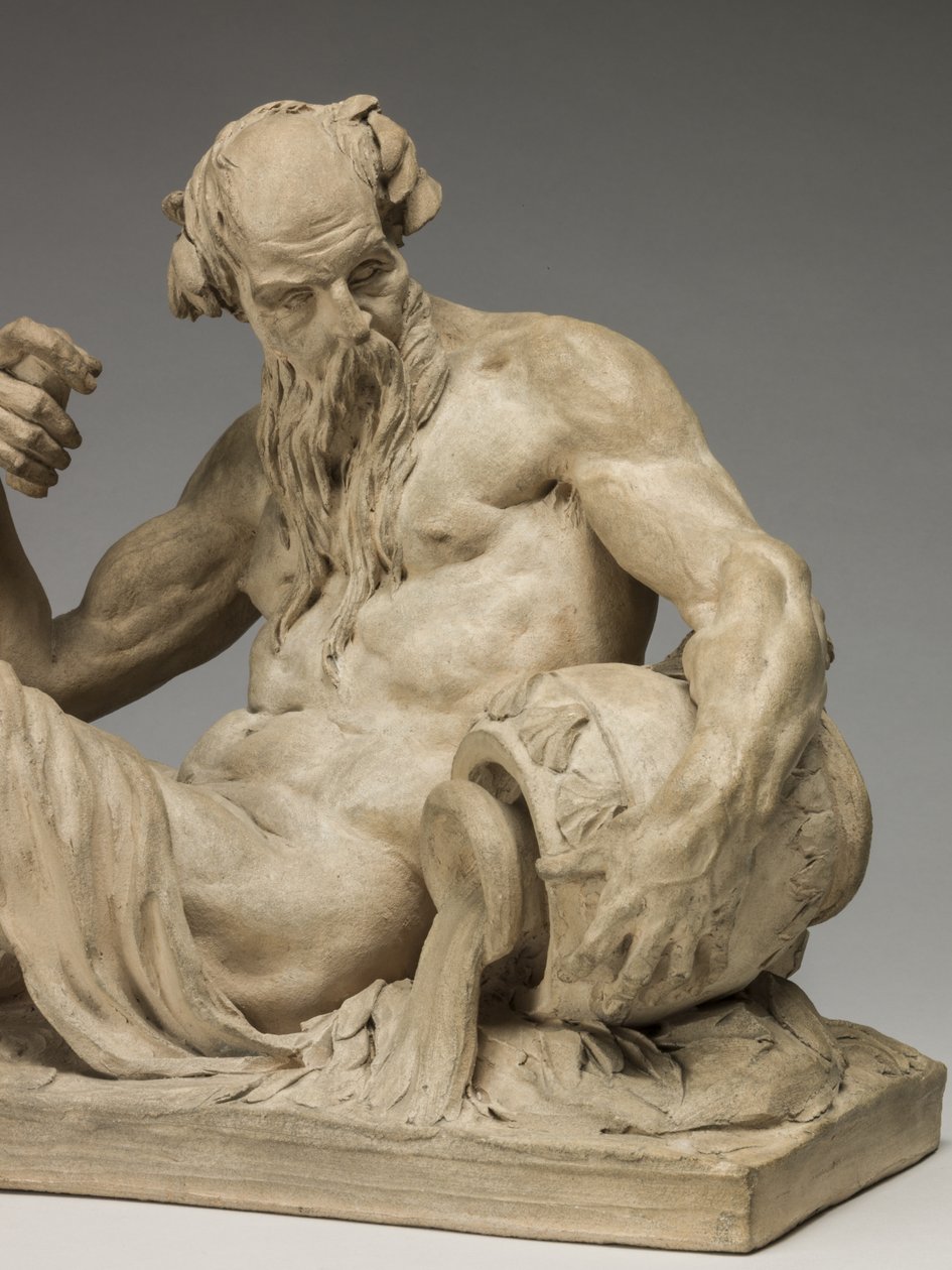 River God, 1755 (terracotta) af Jean Jacques Caffieri