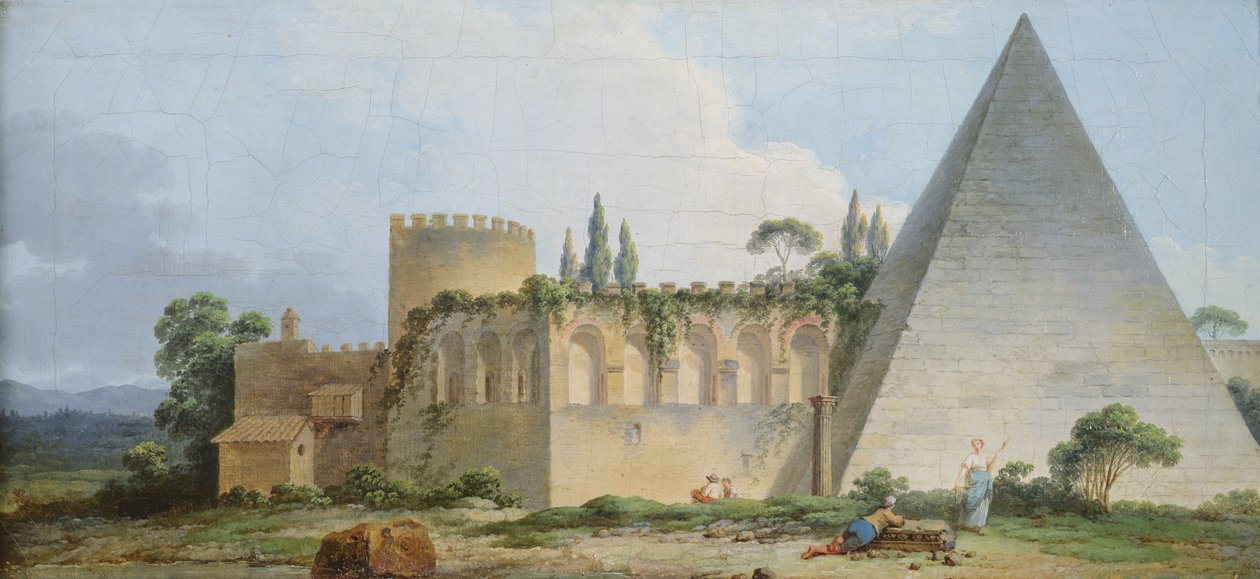 Gaius Cestius grav, Rom af Jean Jacques Francois Le Barbier